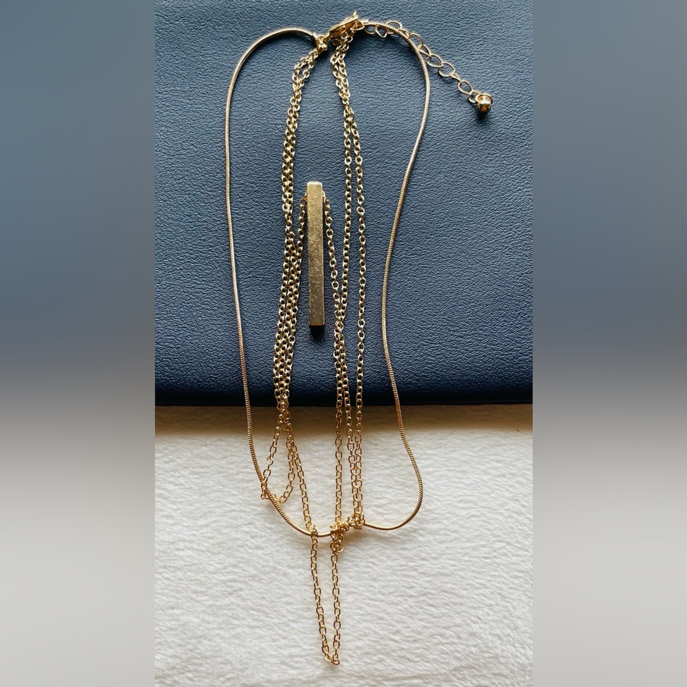 Brand New 18K Gold Plated Multilayer Necklace - Picture 5 of 9